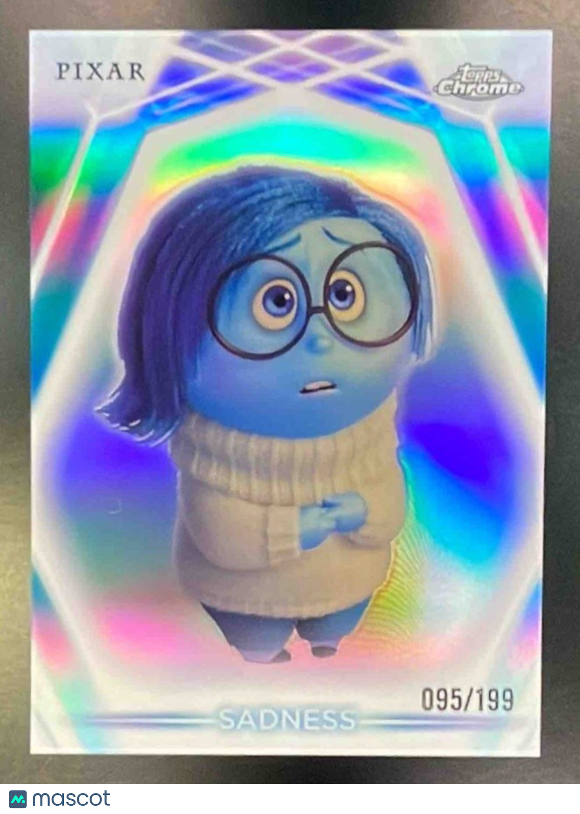 2025 Topps Chrome Disney Sadness #83 Aqua Refractor 95/199 - Non-Sports Cards