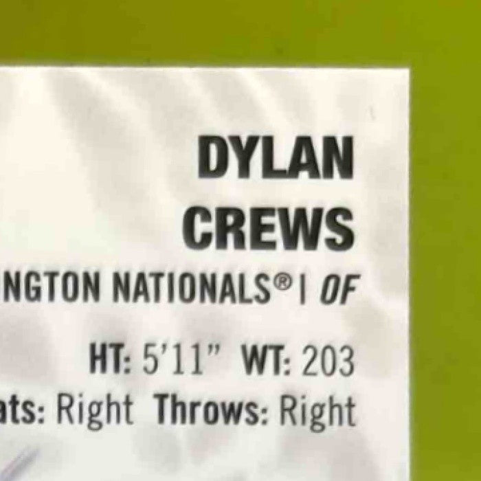 2025 Topps Chrome Dylan Crews Power Players Green Refractor /99 Nationals - Sports Cards