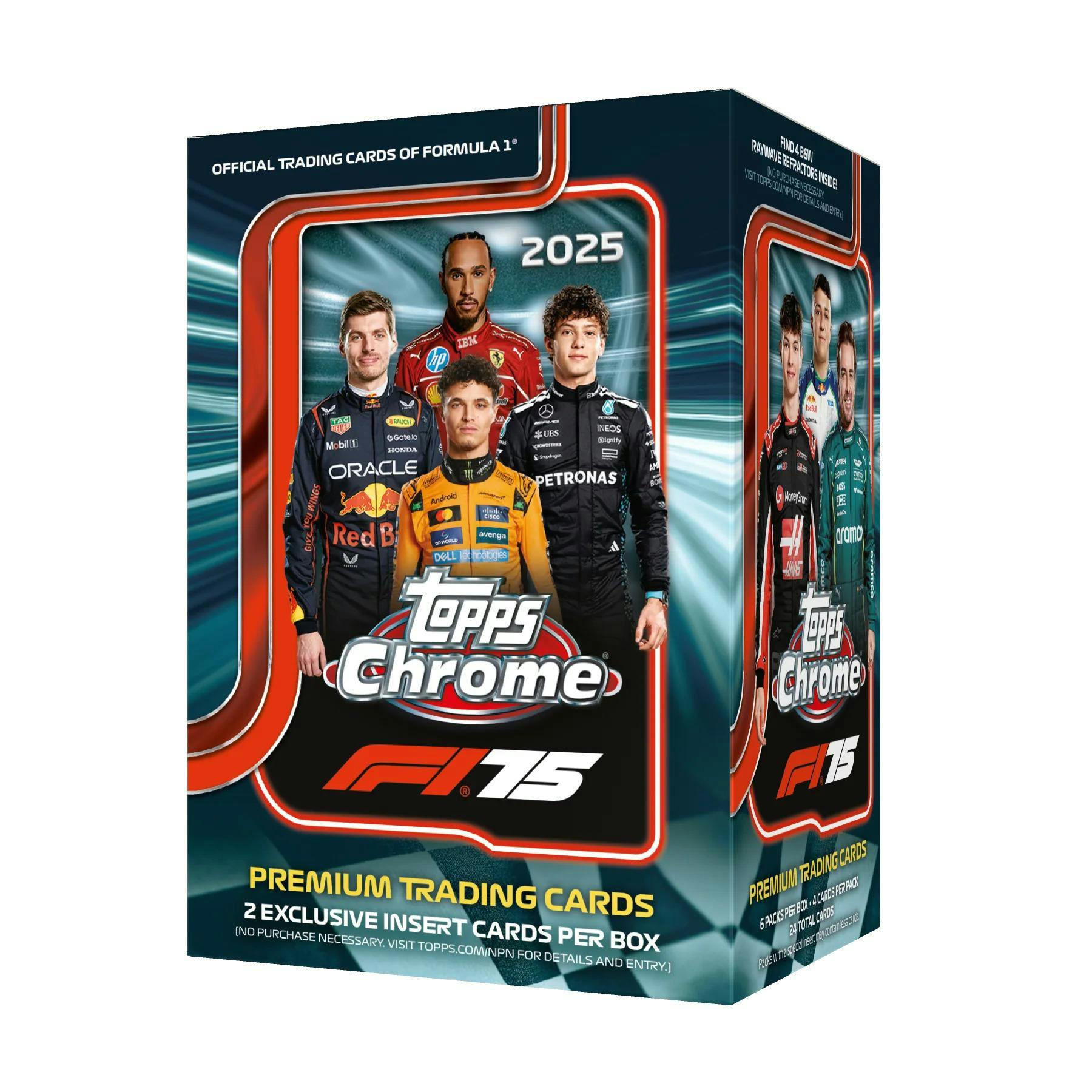 2025 Topps Chrome F1 Formula 1 6-Pack Blaster Box - Sports Collectibles