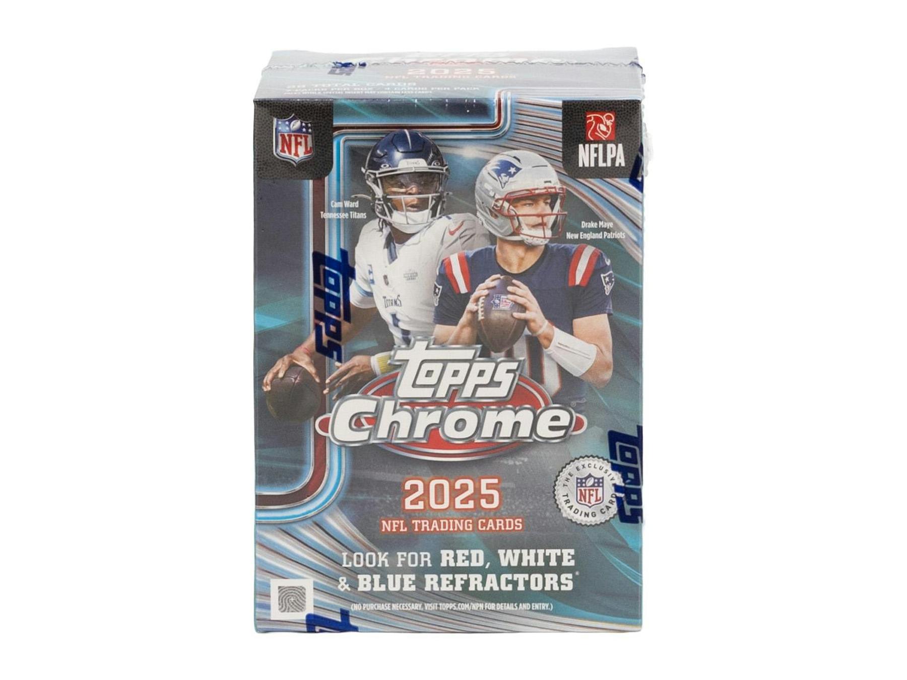 2025 Topps Chrome Football Blaster Box (3 RCs + Parallels / Inserts) - NFL Blaster Box
