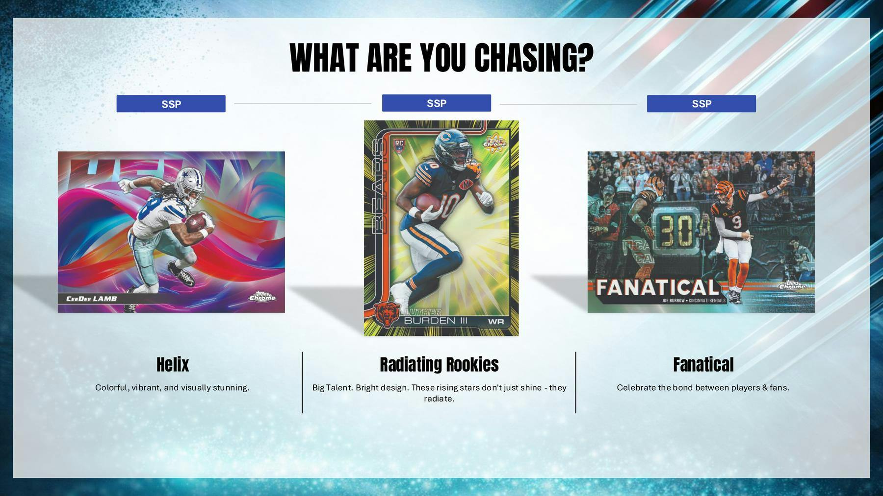 2025 Topps Chrome Football Hanger Box (3 RCs + Parallels / Inserts) - NFL Blaster Box