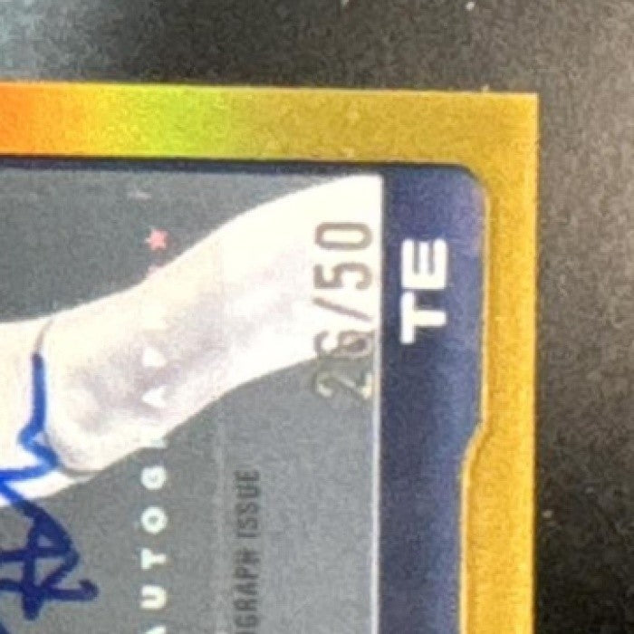 2025 Topps Chrome Gunnar Helm Auto Gold /50 #RA-GH RC Tennessee Titans - Sports Cards