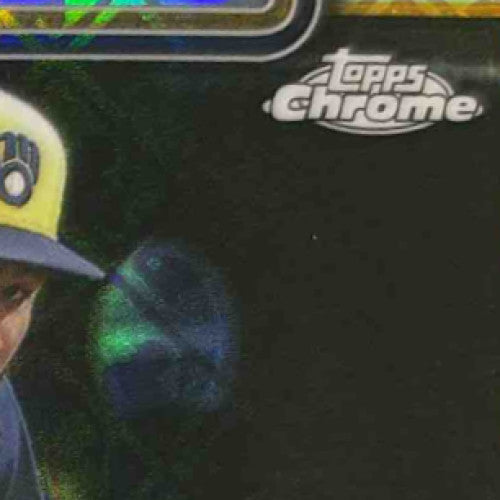 2025 Topps Chrome Jackson Chourio Image Variation LogoFractor #262 Brewers - Sports Cards