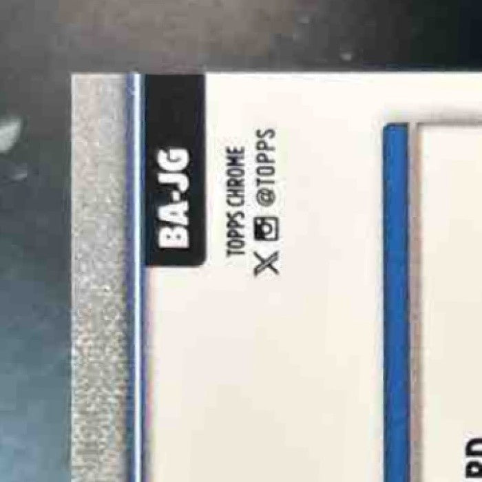 2025 Topps Chrome Jahmyr Gibbs Auto Aqua Refractor /199 #BA-JG Detroit Lions - Sports Cards