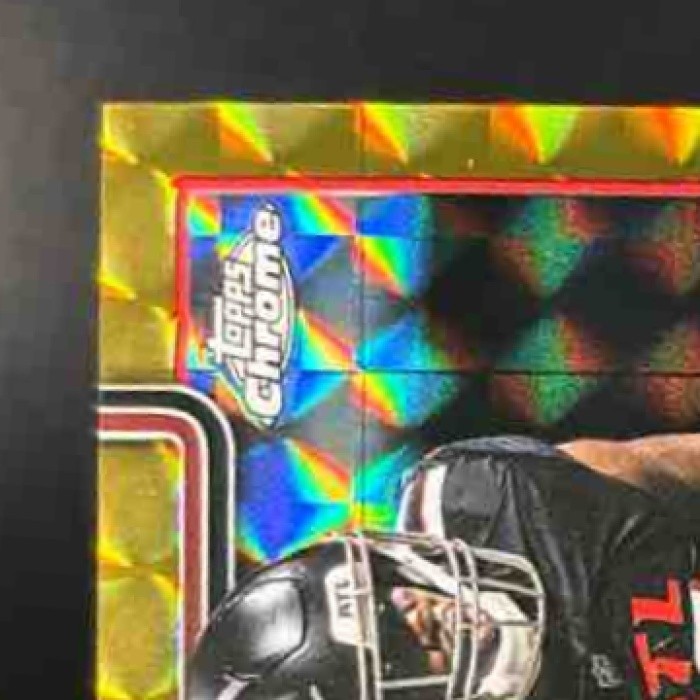 2025 Topps Chrome Jalon Walker Rookie Auto Gold Geometric /50 RC Atlanta Falcons - Sports Cards