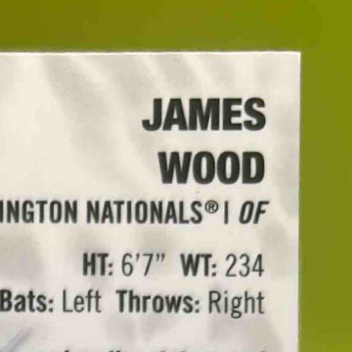 2025 Topps Chrome James Wood Power Players #PP-19 Washington Nationals - Sports Cards