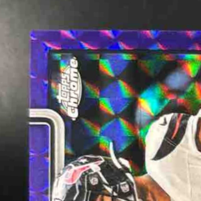 2025 Topps Chrome Jayden Higgins Auto Purple Geometric /75 RC Houston Texans - Sports Cards