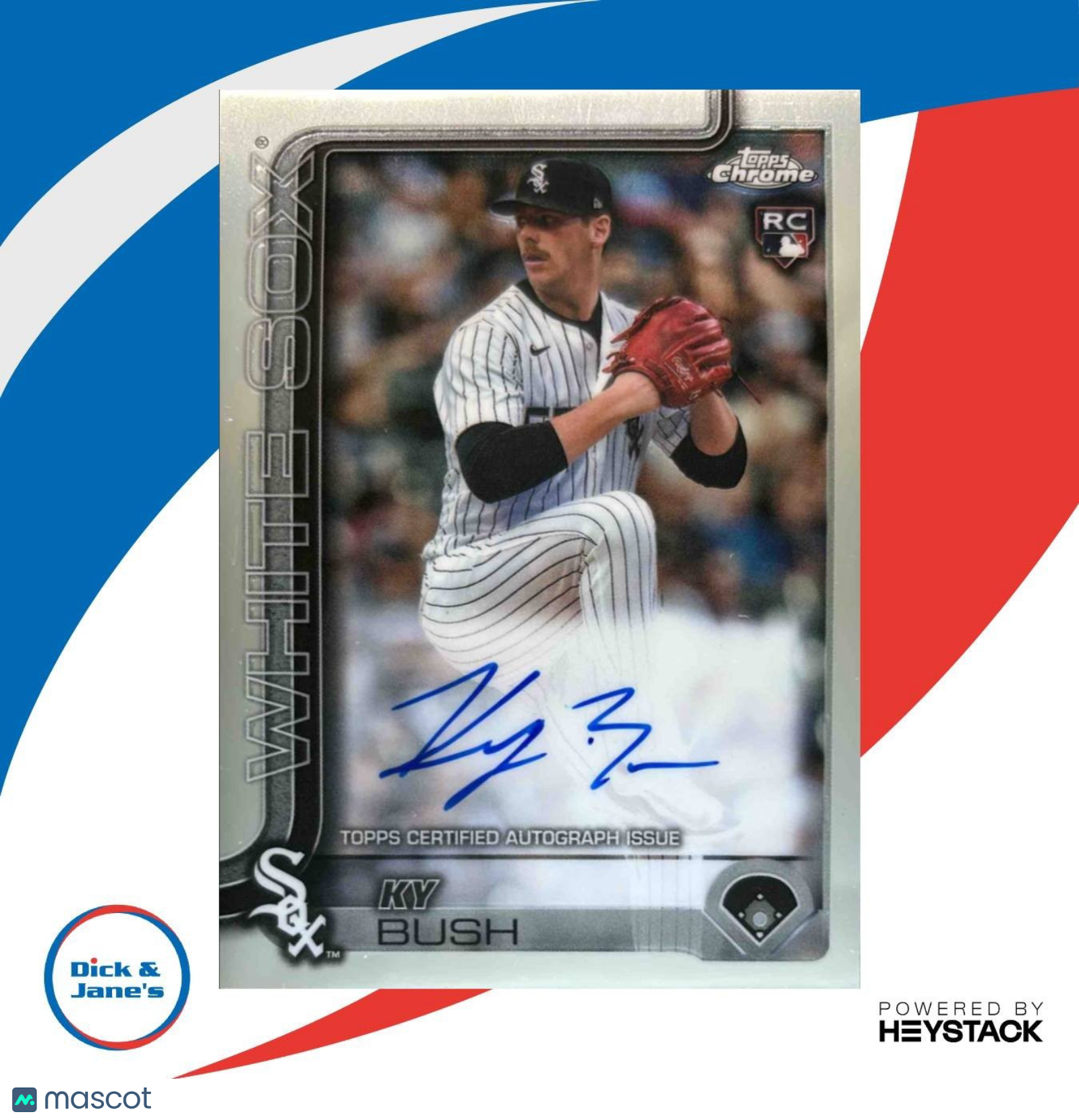 2025 Topps Chrome Ky Bush Rookie Auto #RA-KB RC Chicago White Sox - Sports Cards