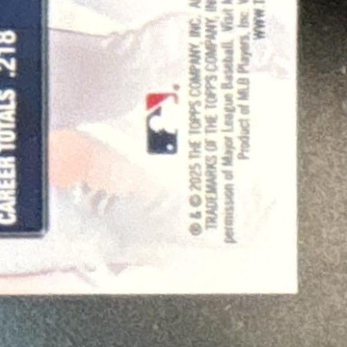 2025 Topps Chrome LogoFractor Dylan Crews Power Players Gold /50 RC Nationals - Sports Cards
