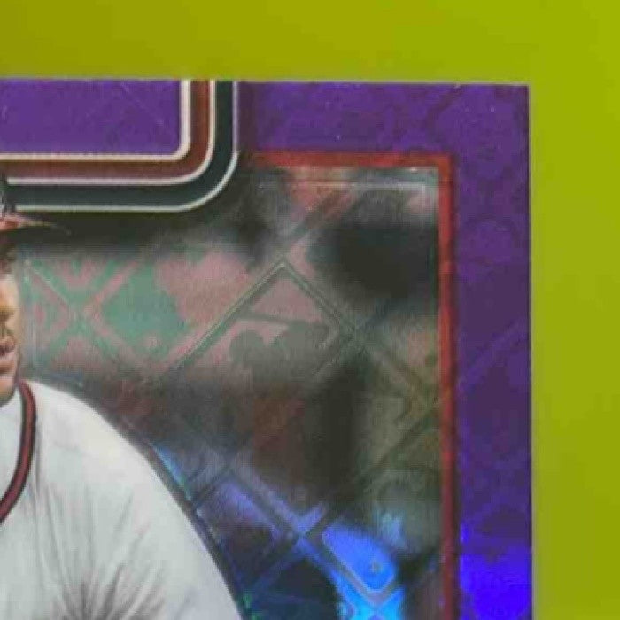 2025 Topps Chrome LogoFractor Matt Olson Purple Refractor /250 Atlanta Braves - Sports Cards