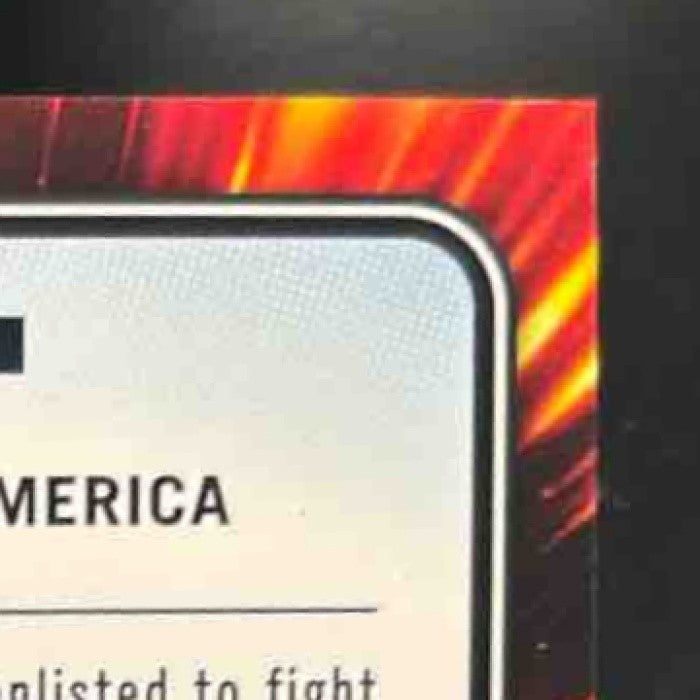 2025 Topps Chrome Marvel Captain America Yellow Lava Refractor #185 - Non-Sports Cards