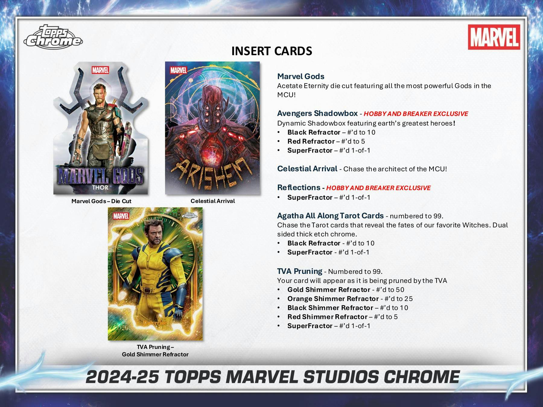 2025 Topps Chrome Marvel Studios Blaster Box - Trading Cards