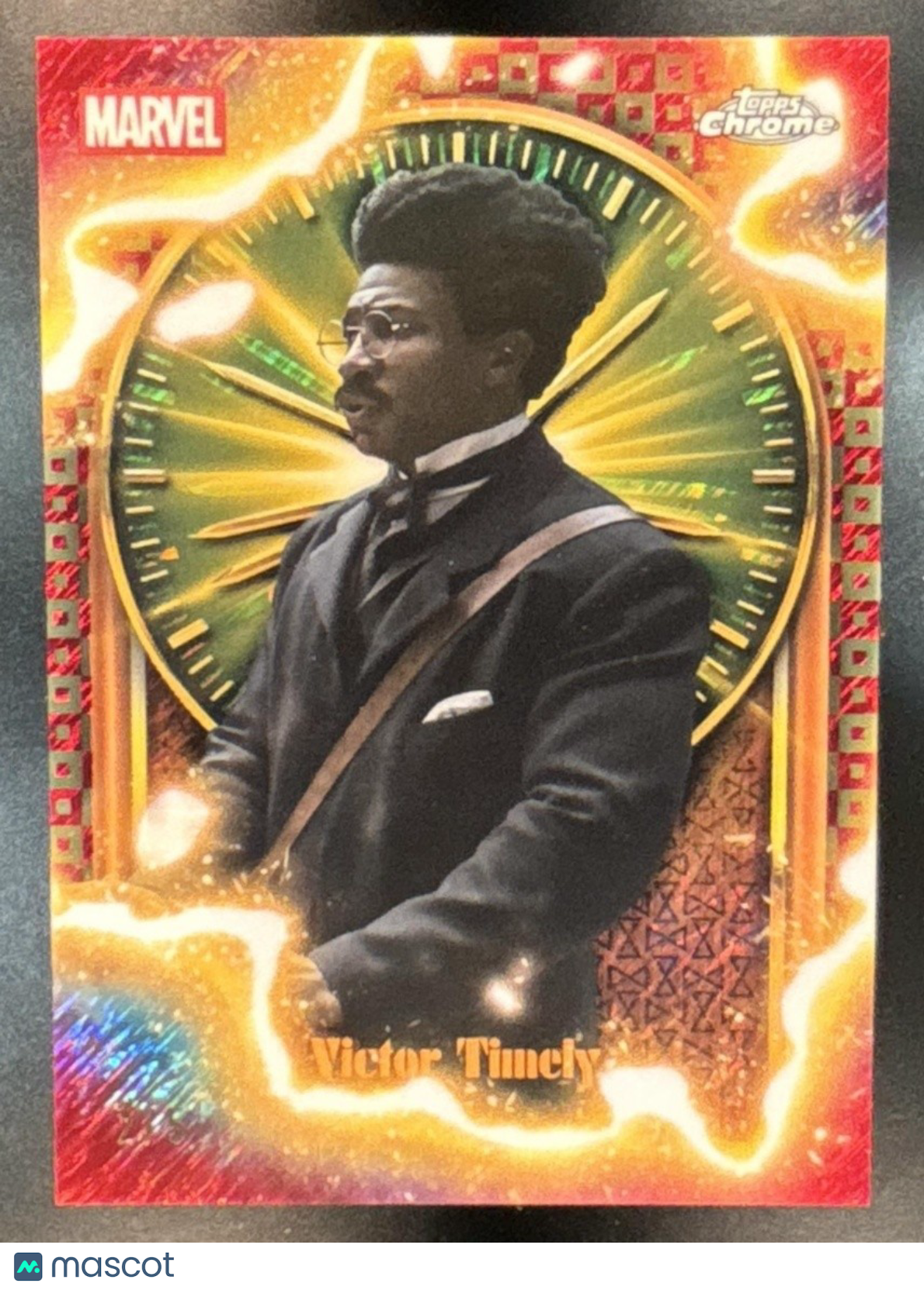 2025 Topps Chrome Marvel Studios Victor Timely TVA Pruning Red Shimmer /5 Loki - Non-Sports Cards