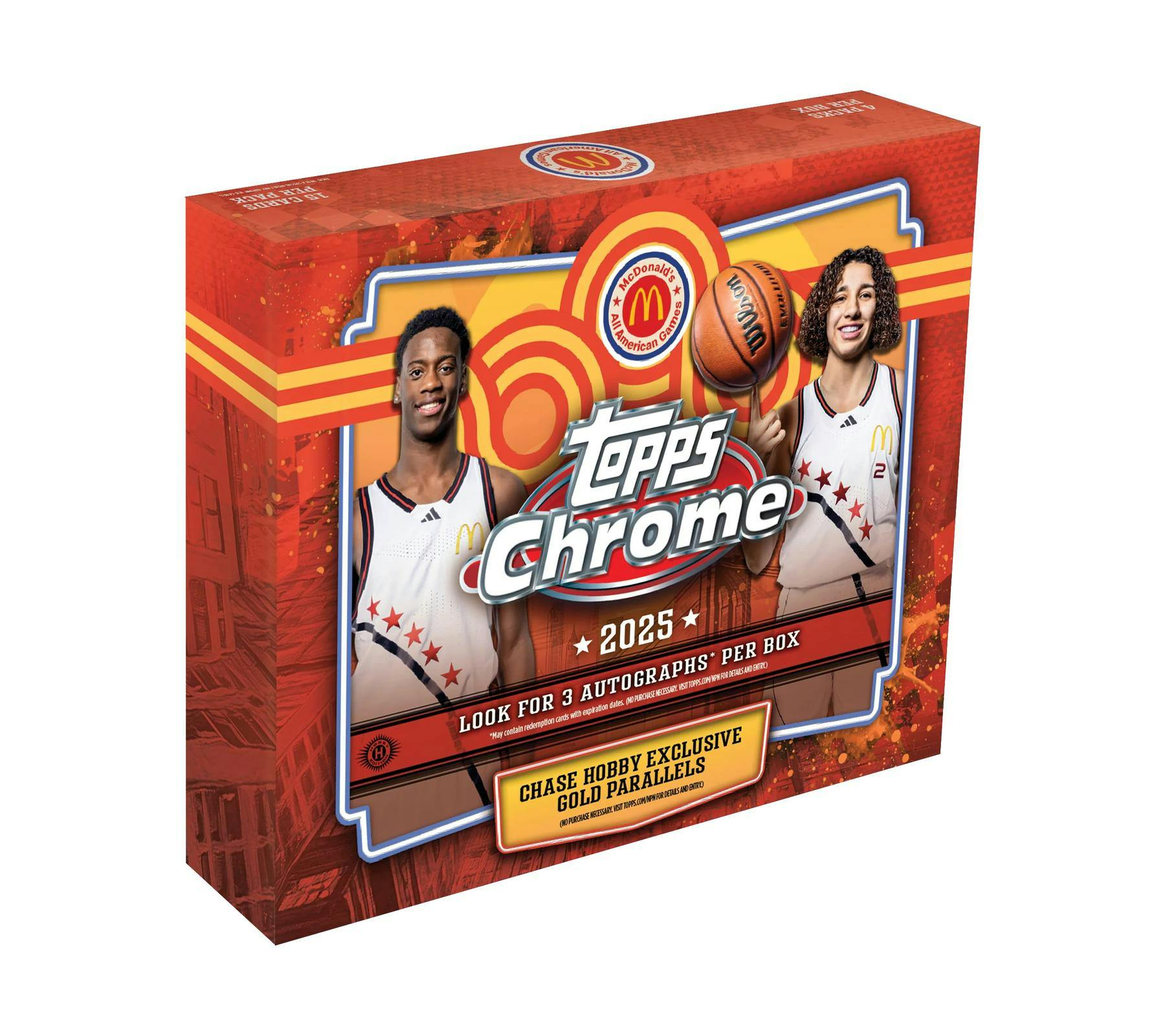 2025 Topps Chrome McDonald’s All American Basketball Hobby Box (3 Autos) March 12th - NBA Blaster
