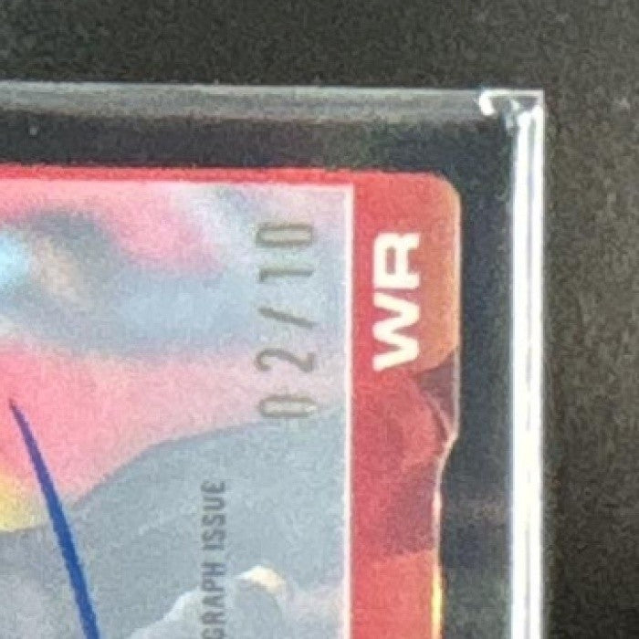 2025 Topps Chrome Mike Evans Auto Black Wave Refractor 2/10 #BA-ME Tampa Bay - Sports Cards