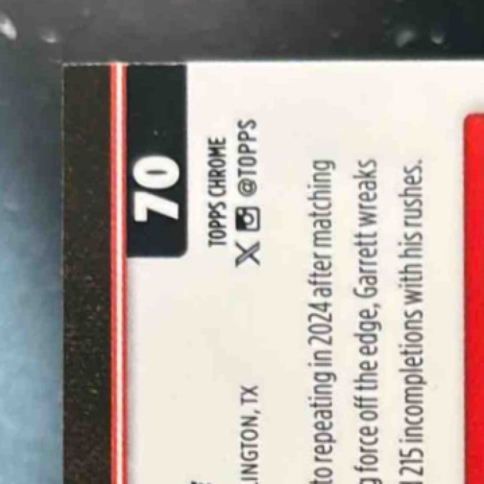 2025 Topps Chrome Myles Garrett Neon Pulse Refractor #70 Cleveland Browns - Sports Cards