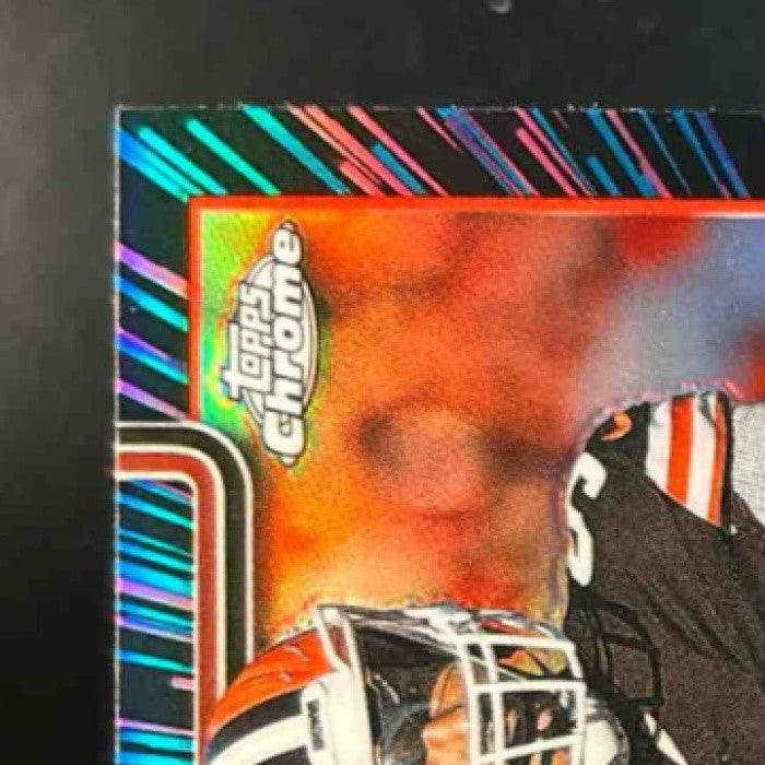 2025 Topps Chrome Myles Garrett Neon Pulse Refractor #70 Cleveland Browns - Sports Cards