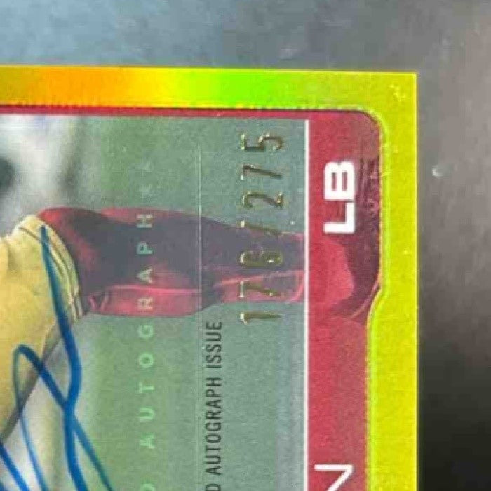 2025 Topps Chrome Nick Martin Auto Yellow /275 #RRA-NMA RC San Francisco 49ers - Sports Cards