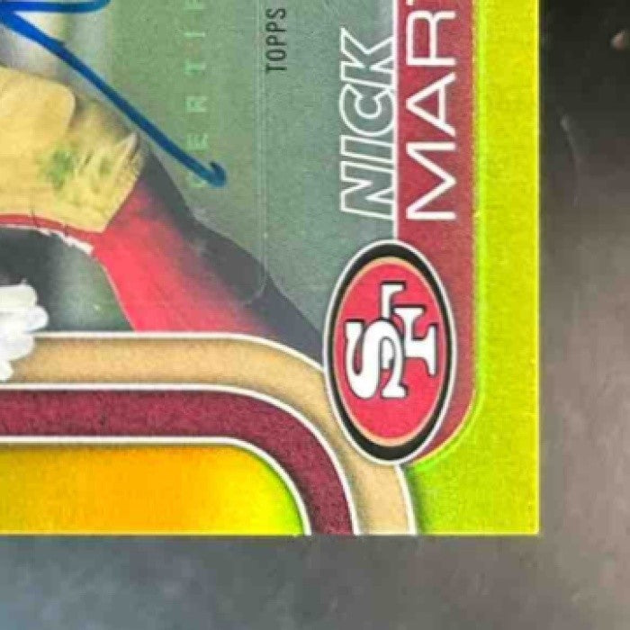2025 Topps Chrome Nick Martin Auto Yellow /275 #RRA-NMA RC San Francisco 49ers - Sports Cards