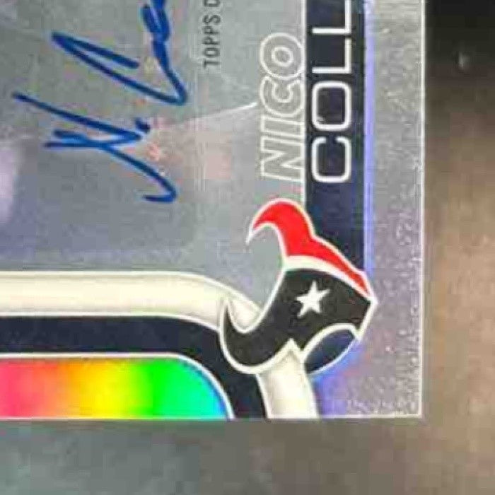 2025 Topps Chrome Nico Collins Auto Refractor /499 #BA-NC Houston Texans - Sports Cards