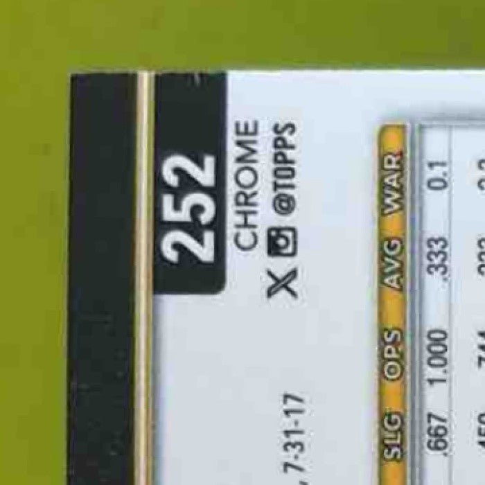 2025 Topps Chrome Oneil Cruz Aqua Refractor 78/199 #252 Pittsburgh Pirates - Sports Cards