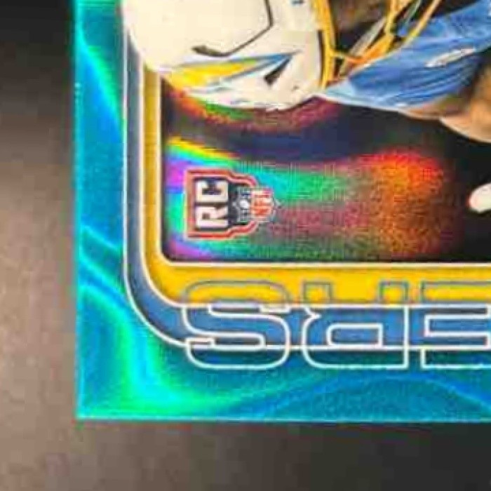2025 Topps Chrome Oronde Gadsden Retail Rookie Auto Aqua Lava /199 RC Chargers - Sports Cards