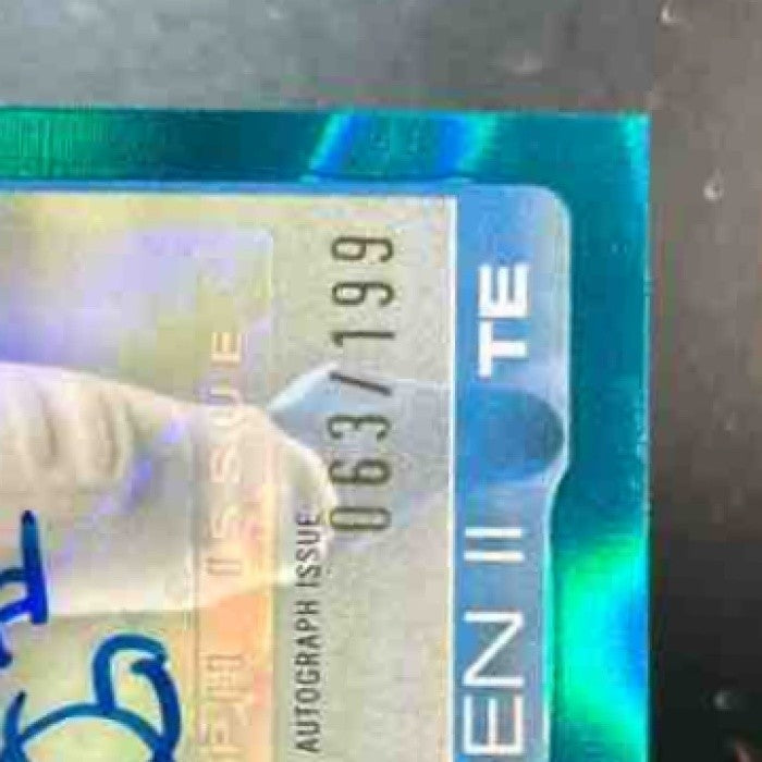 2025 Topps Chrome Oronde Gadsden Retail Rookie Auto Aqua Lava /199 RC Chargers - Sports Cards