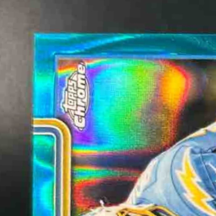 2025 Topps Chrome Oronde Gadsden Retail Rookie Auto Aqua Lava /199 RC Chargers - Sports Cards