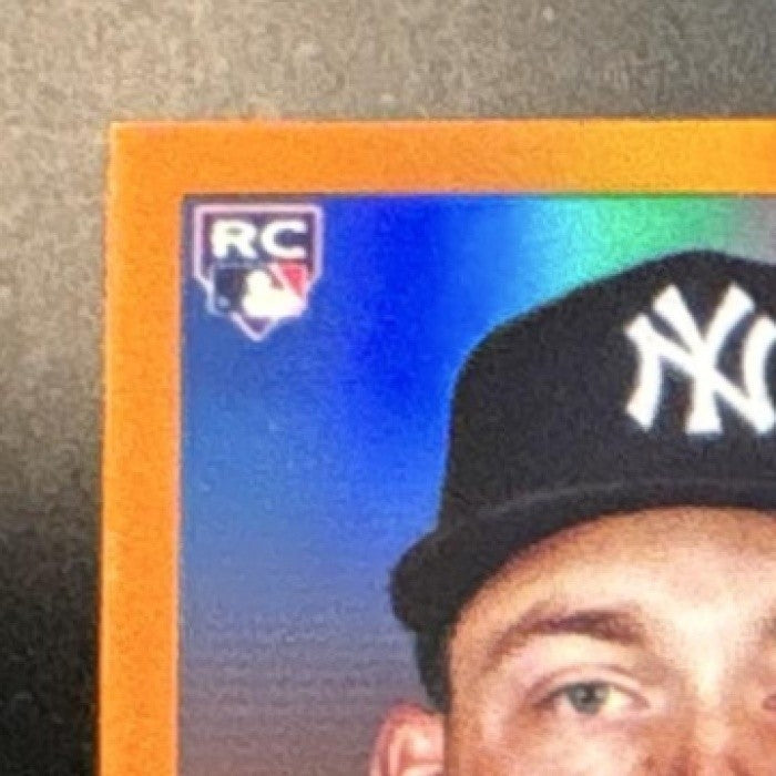 2025 Topps Chrome Platinum Anniversary Ben Rice Orange /25 #311 RC Yankees - Sports Cards