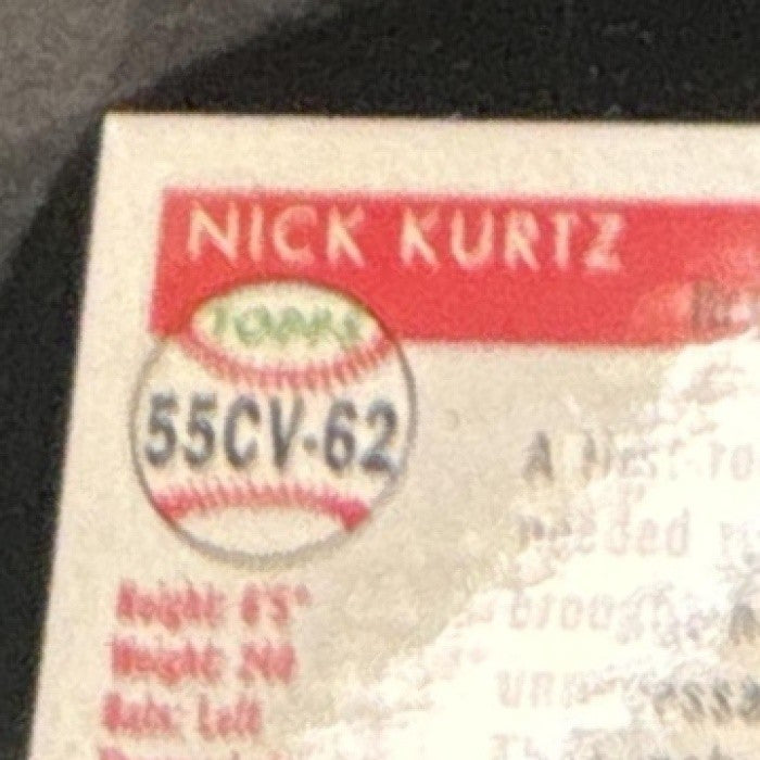 2025 Topps Chrome Platinum Anniversary Nick Kurtz 1955 City Variations RC - Sports Cards