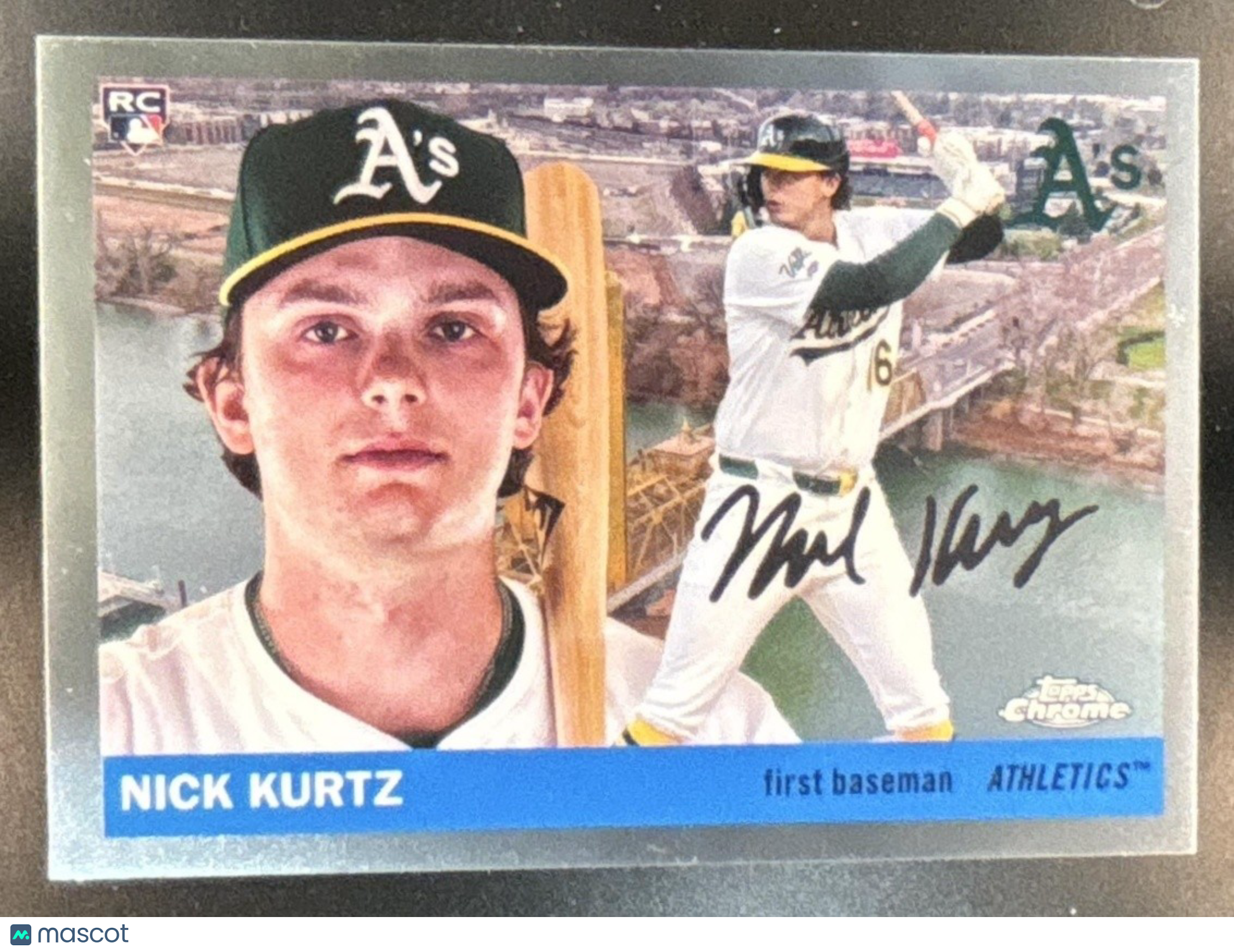 2025 Topps Chrome Platinum Anniversary Nick Kurtz 1955 City Variations RC - Sports Cards