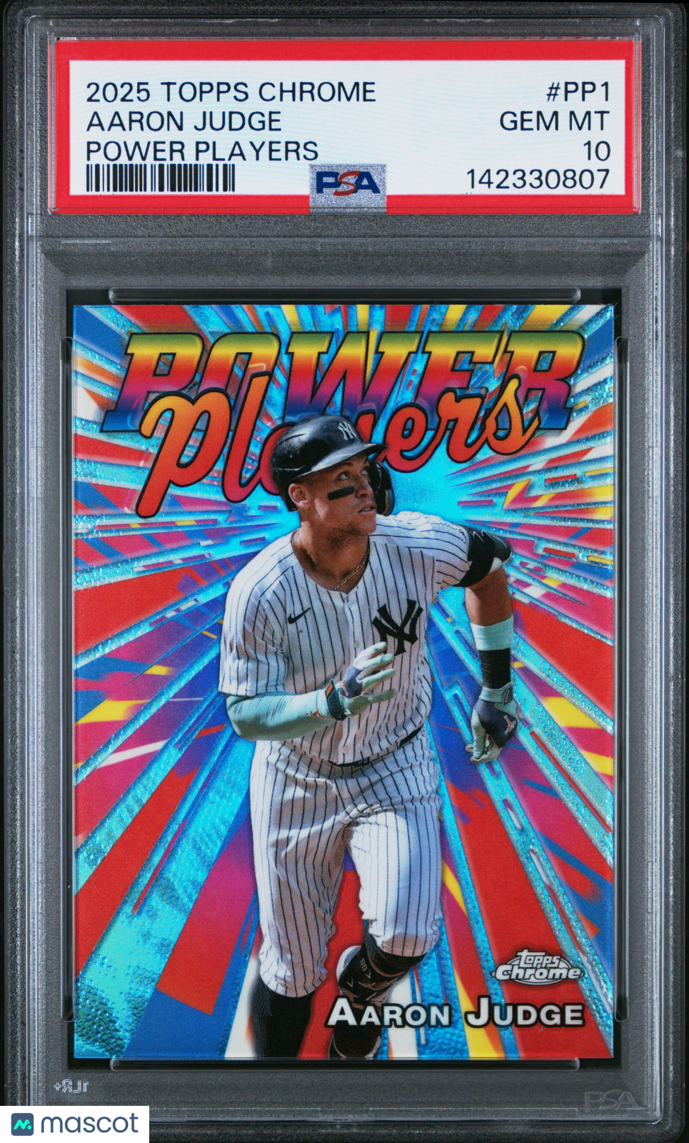 2025 Topps Chrome Power Players Aaron Judge PP1 PSA 10 GEM MINT New York Yankees - Graded Sports Cards