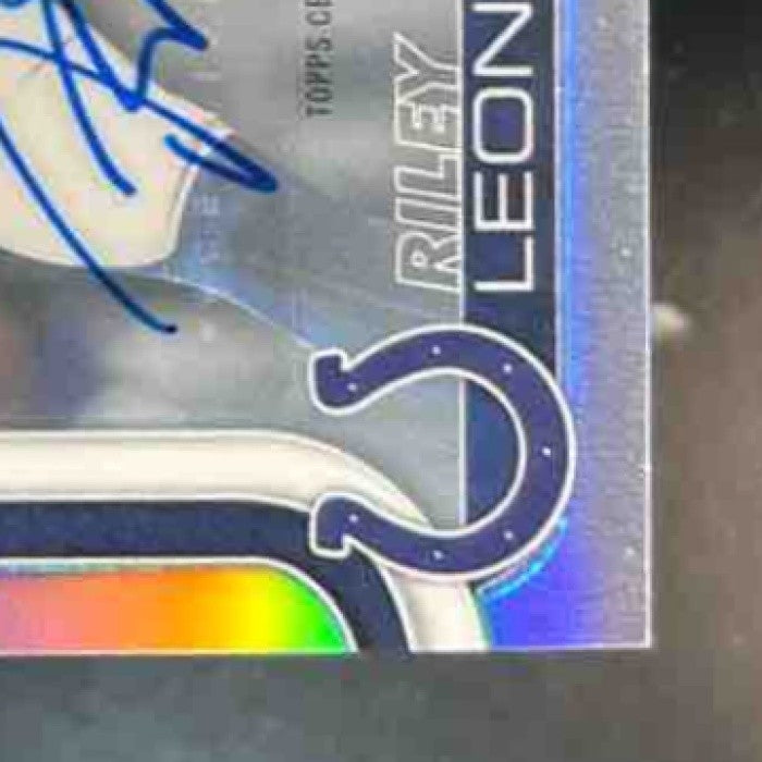 2025 Topps Chrome Riley Leonard Auto Refractor /499 RA-RL RC Indianapolis Colts - Sports Cards