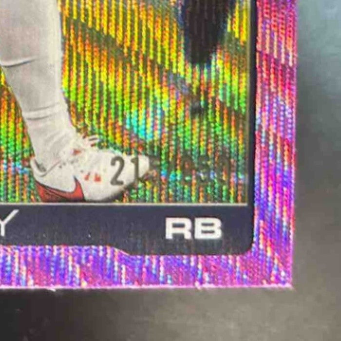 2025 Topps Chrome RJ Harvey Pink Wave Refractor /250 #330 RC Denver Broncos - Sports Cards