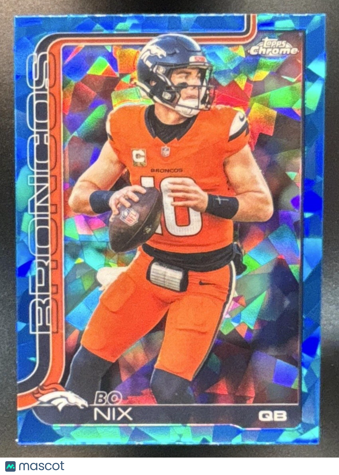 2025 Topps Chrome Sapphire Bo Nix #88 Denver Broncos - Sports Cards