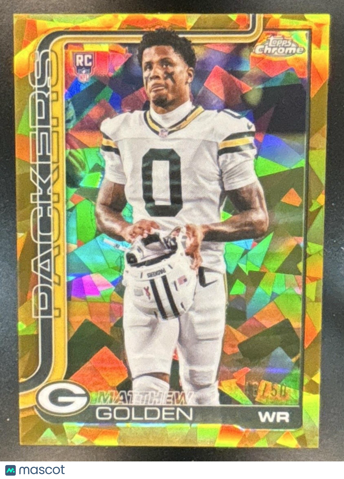 2025 Topps Chrome Sapphire Matthew Golden Image Variation Gold /50 SP RC VAR - Sports Cards