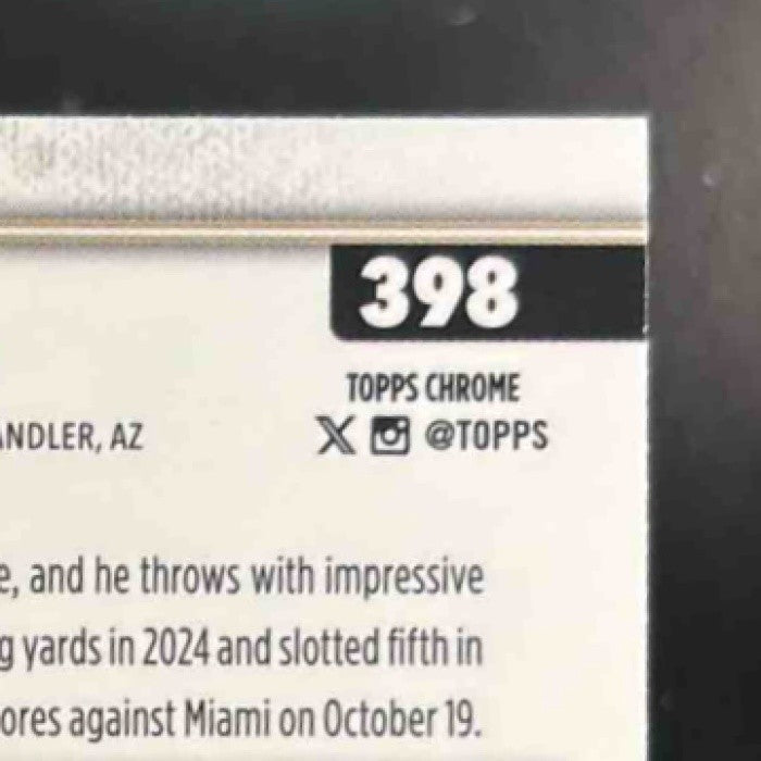 2025 Topps Chrome Tyler Shough Geometric Refractor #398 RC New Orleans Saints - Sports Cards