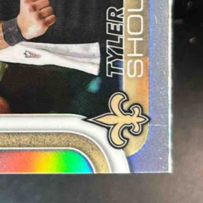 2025 Topps Chrome Tyler Shough Image Variation #398 SP RC New Orleans Saints - Sports Cards