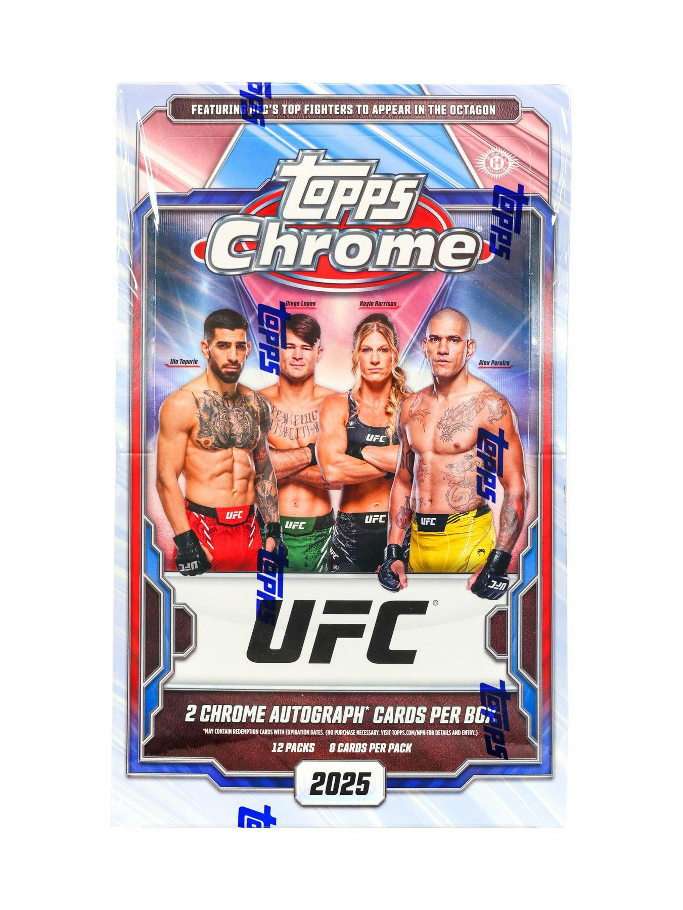 2025 Topps Chrome UFC Hobby Box (2 Autos) - Trading Cards