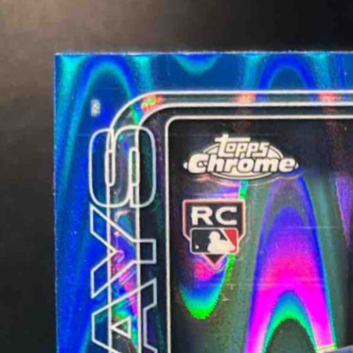 2025 Topps Chrome Update Jake Mangum Blue RayWave /150 #USC176 RC Tampa Bay Rays - Sports Cards