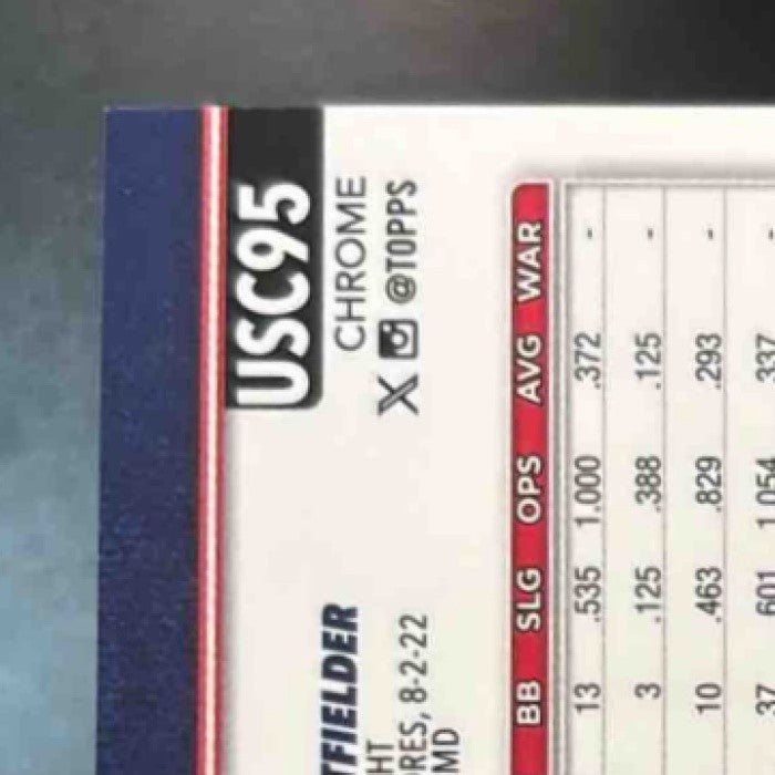 2025 Topps Chrome Update James Wood Image Variation #USC95 RC SSP Nationals - Sports Cards