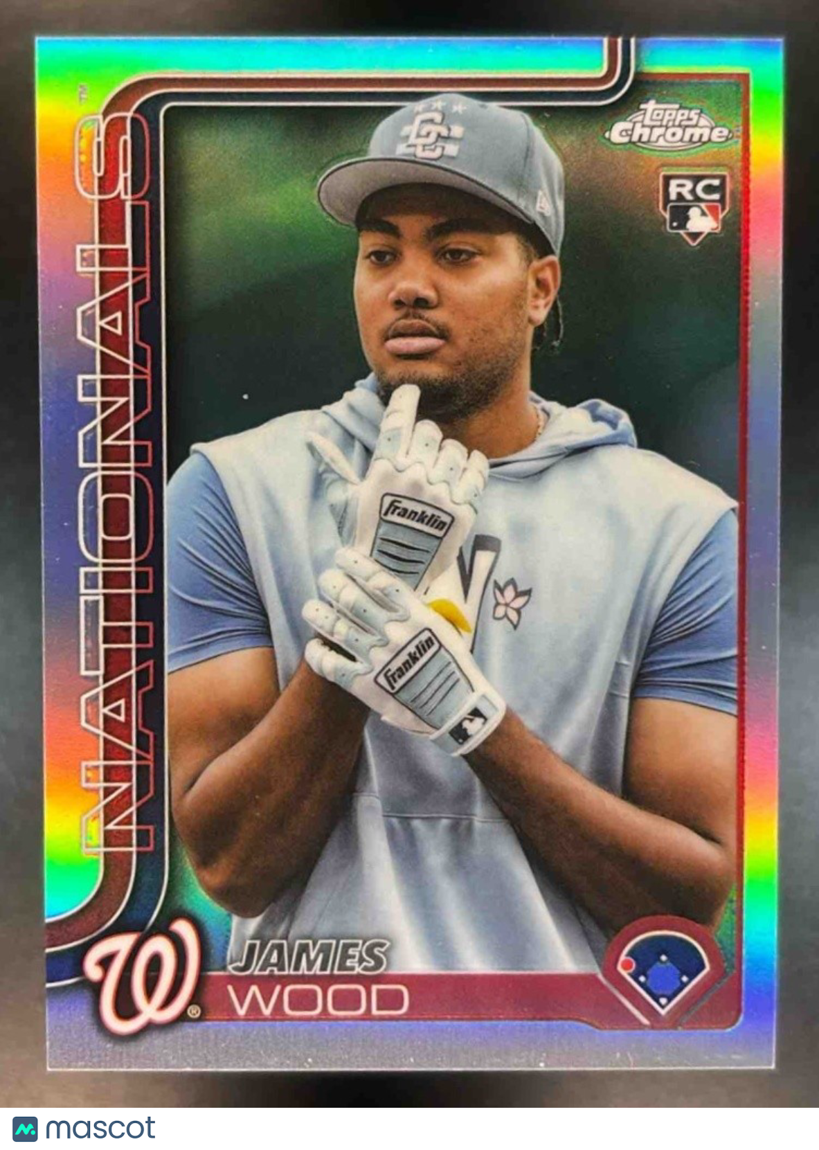 2025 Topps Chrome Update James Wood Image Variation #USC95 RC SSP Nationals - Sports Cards