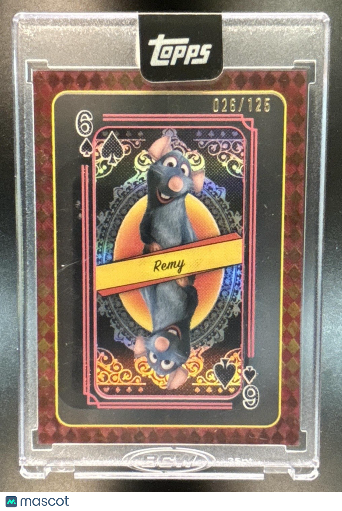2025 Topps Disney Remy Encased Queen of Hearts Playing Cards /125 Ratatouille - Non-Sports Cards