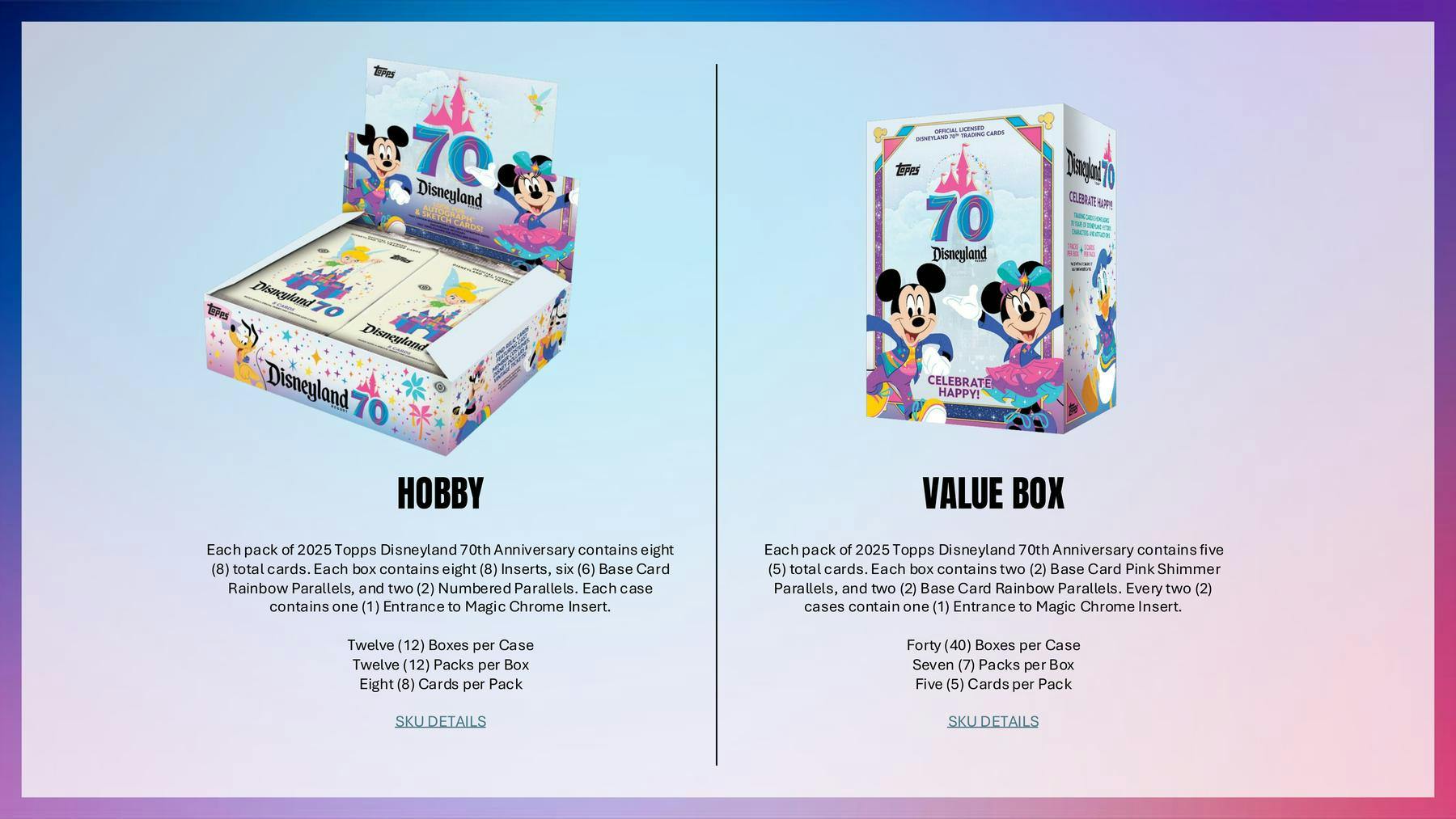 2025 Topps Disneyland 70th Anniversary Hobby Box (Disney) - Trading Cards