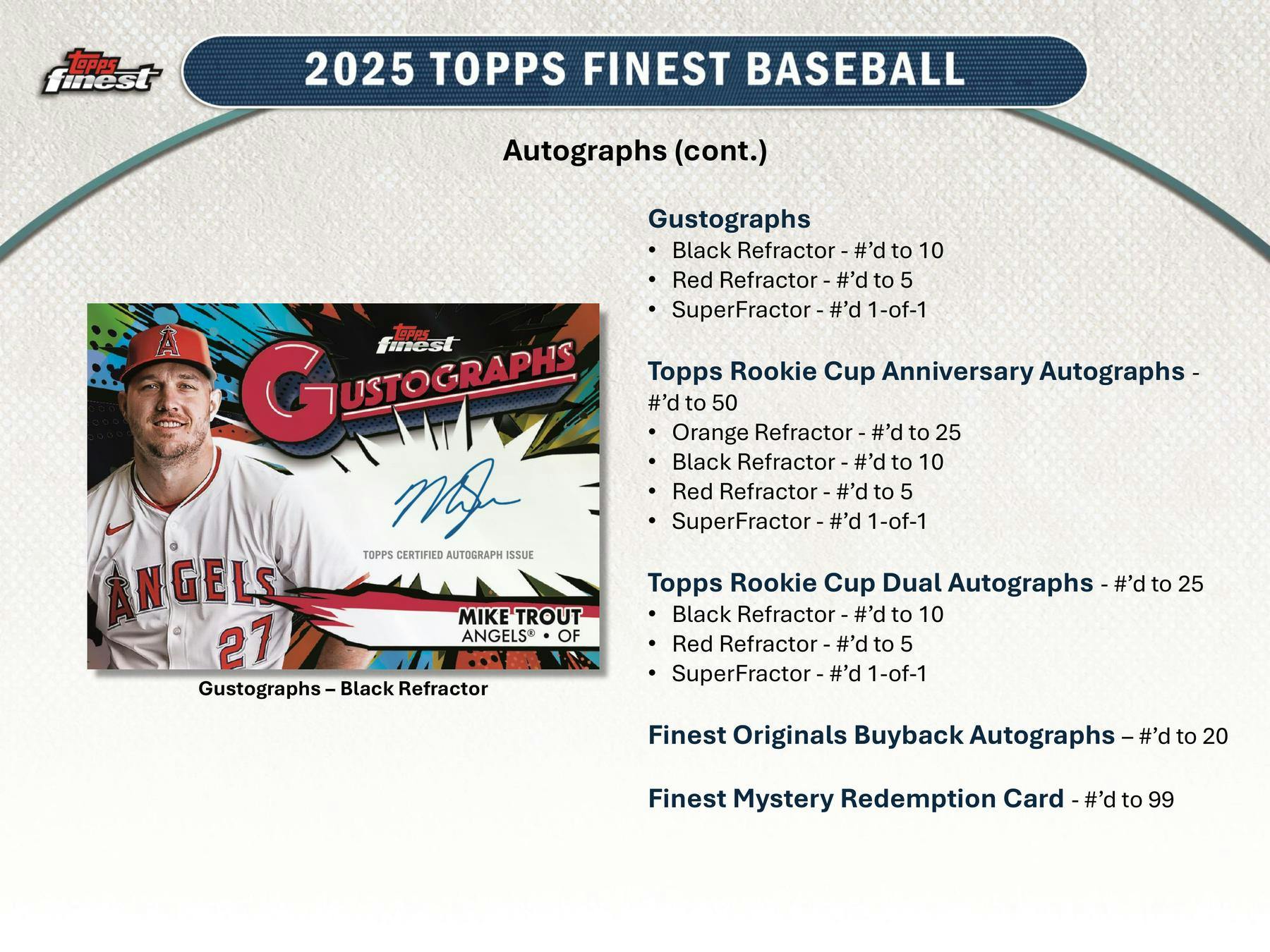 2025 Topps Finest Baseball Hobby Box (2 Chrome Autos) - Sports Collectibles