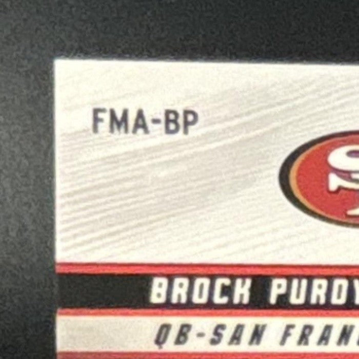 2025 Topps Finest Brock Purdy Moments Auto Gold /50 #FMA-BP San Francisco 49ers - Sports Cards