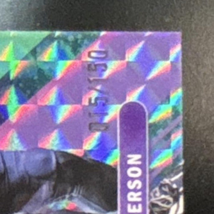 2025 Topps Finest TreVeyon Henderson Purple Geometric /150 #14 RC Patriots - Sports Cards