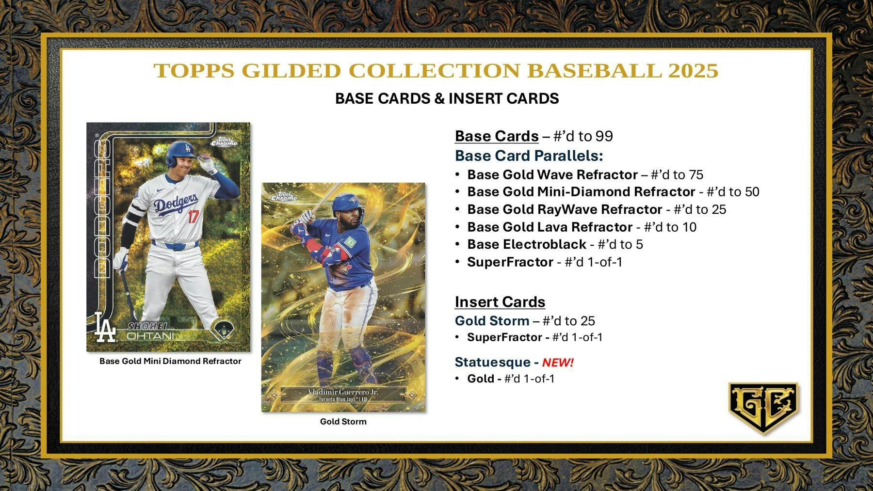 2025 Topps Gilded Collection Baseball Hobby Box - Sports Collectibles