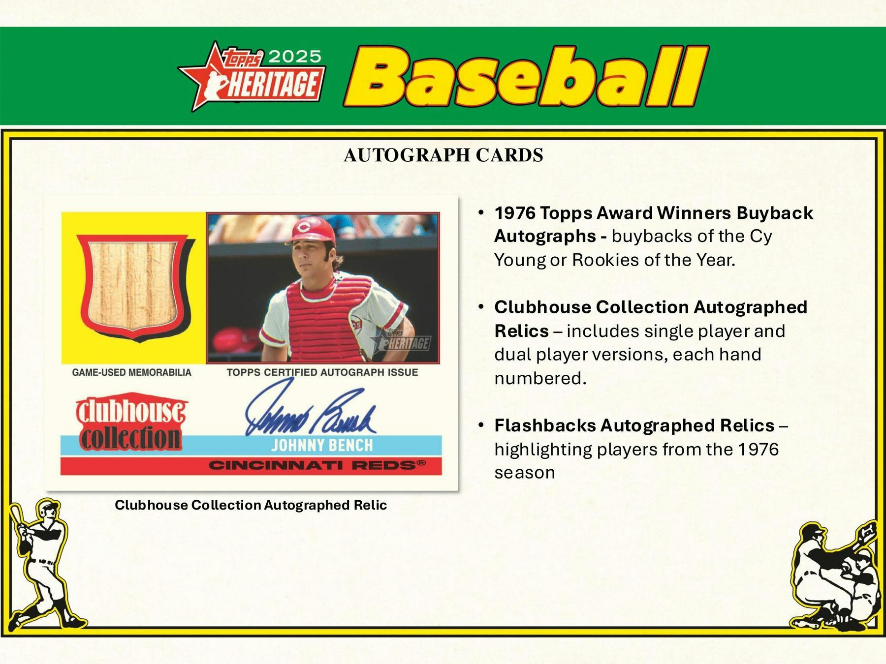 2025 Topps Heritage Baseball Blaster Box (Dark Green Bordered) - MLB hobby