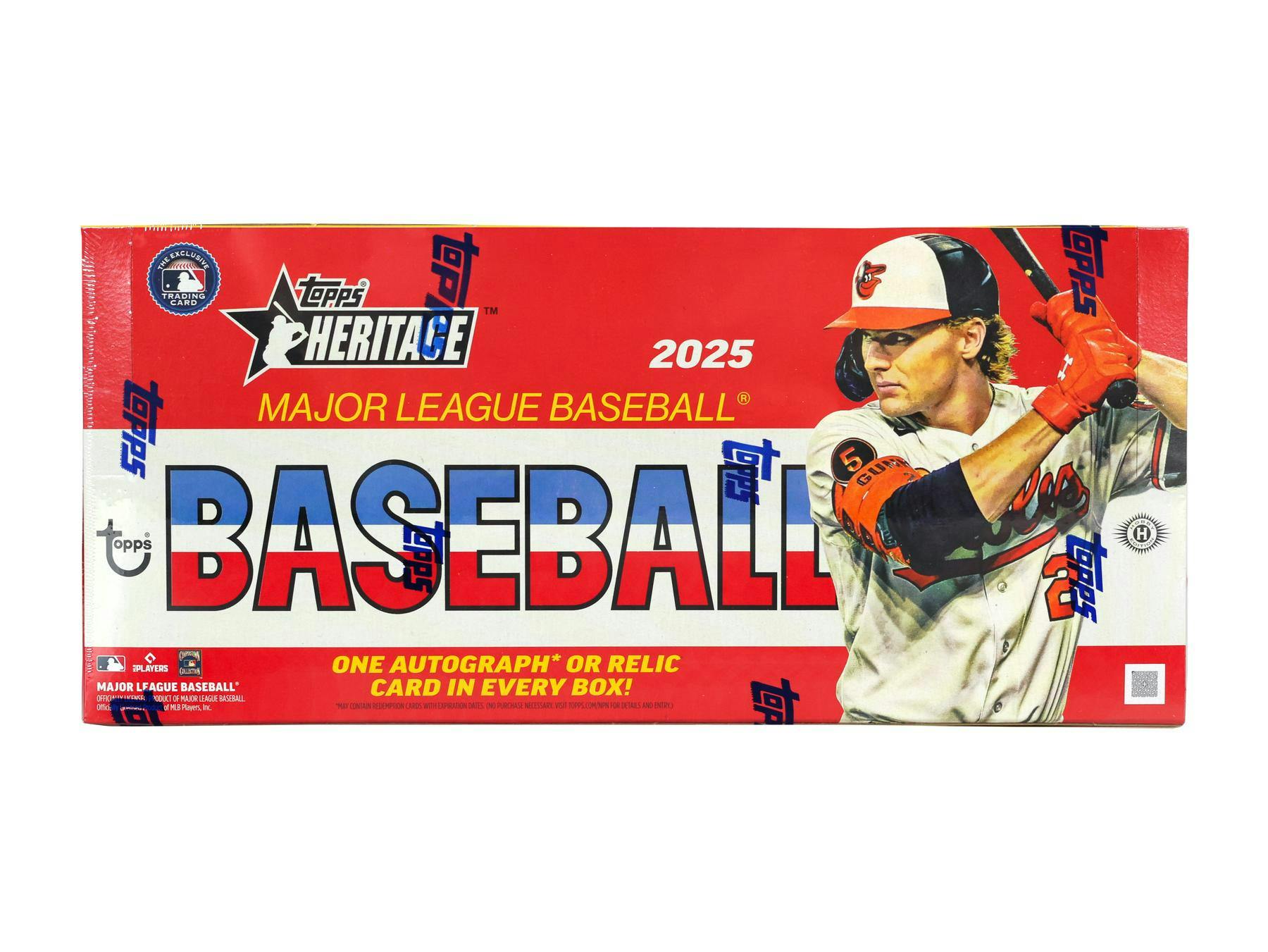 2025 Topps Heritage Baseball Hobby Box (1 Auto or Relic) - MLB hobby